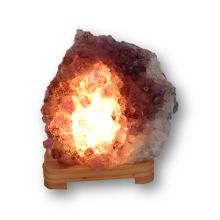 Amethyst Stein-Lampe, echte Naturstein Edelsteinlampe,urige Amethyst-Kristall Leuchte, Deko-Lampe,N422
