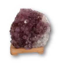 Amethyst Stein-Lampe, echte Naturstein Edelsteinlampe,urige Amethyst-Kristall Leuchte, Deko-Lampe,N422