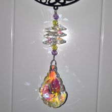 Fensterschmuck, Sonnenfänger mit Baum des Lebens, Mobile, Raum-Dekoration, Suncatcher mit tollem Lichtspiel