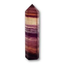 Fluorit Stand-Spitze, kleiner Kristall Obelisk, echte Regenbogenfluorit Steinspitze, N34