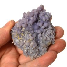 Traubenachat Mineral, Kugel-Chalzedon Einzelstück, Amethyst Edelstein Mineral N76