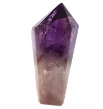 Amethyst Standspitze, Edelstein Spitze poliert, Therapiestein, Dekoration, Kristallspitze, N428