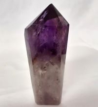 Amethyst Standspitze, Edelstein Spitze poliert, Therapiestein, Dekoration, Kristallspitze, N428