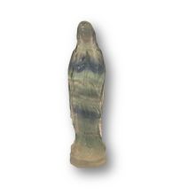 Regenbogen Fluorit Edelstein Engel, Madonna, Göttin, schöne Fluorit Figur, Steinengel zur Dekoration, ca. 10 cm