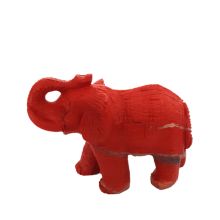Jaspis Stein Elefant - Edelstein-Tier Elefant, Steintier roter Jaspis,  Edelsteinfigur, ca. 7,5 cm