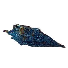 Aura Kyanit Kristall, Cyanit-Disthen schwarz, Regenbogen Farben, bedampfter Rohkristall, N100