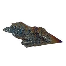 Cyanit-Disthen Kristall roh, bedampft in Regenbogen Farben, bedampfter Kyanit, N95