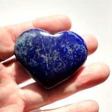 Edelsteinherz Lapislazuli, Handschmeichler Herz, der Lapis-Stein als Glücksbringer oder Geschenk, hübsches Geschenk, N46