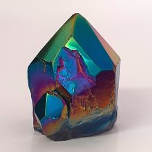 Aqua Aura Standspitze, Kristallspitze poliert mit Standfläche, Therapie Kristall, Dekoration, N9173