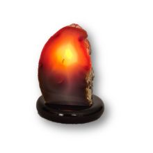 Achat-Lampe Edelsteinlampe, Naturstein-Lampe für Wohn-und Schlafräume und für Ihren Bürotisch,N153