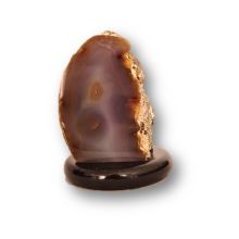Achat-Lampe Edelsteinlampe, Naturstein-Lampe für Wohn-und Schlafräume und für Ihren Bürotisch,N153