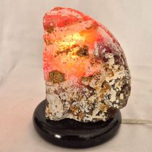 Achat-Lampe Edelsteinlampe, Naturstein-Lampe für Wohn-und Schlafräume und für Ihren Bürotisch,N153