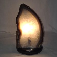Achat-Lampe Edelsteinlampe, Naturstein-Lampe für Wohn-und Schlafräume und für Ihren Bürotisch,N212