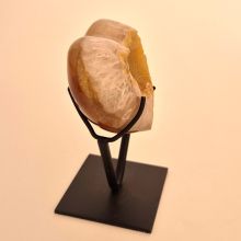 Achat Geoden Herz auf Ständer zur Dekoration, Edelstein Achatherz, N169