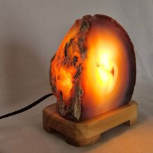 Edelsteinlampe Achat , Naturstein-Achatlampe für Wohn-und Schlafräume , Wintergarten,N250