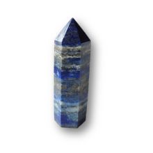 Lapislazuli Spitze poliert, Obelisk blau, Lapis Edelstein Standspitze N42