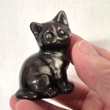 Obsidian Silber schimmernd