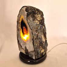 Edelsteinartikel, Achat Edelstein Lampe, Schönes Licht für Ihre Wohnräume, Einschlafhilfe N247