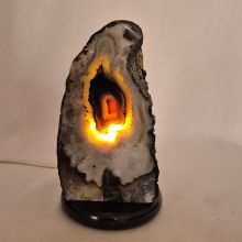 Edelsteinartikel, Achat Edelstein Lampe, Schönes Licht für Ihre Wohnräume, Einschlafhilfe N247