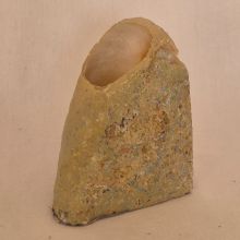 Achatstein-Teelichthalter, Kerzenhalter zur Dekoration, Edelstein als Geschenk, für Sammler, N734
