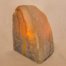 Achatstein-Teelichthalter, Kerzenhalter zur Dekoration, Edelstein als Geschenk, für Sammler, N734