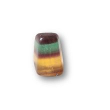 Regenbogen-Fluorit Handschmeichler, bunter Fluorit Trommelstein, N13