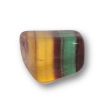 Regenbogen-Fluorit Handschmeichler, bunter Fluorit Trommelstein, N13