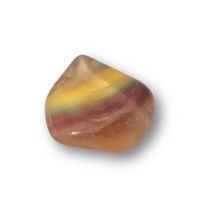 Regenbogen-Fluorit Taschenstein, bunter Fluorit zur Meditation, Trommelstein, N12