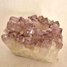 Amethyst Teelichthalter – Naturstein mit violetten Spitzen, Edelstein Deko & Geschenkidee, N119