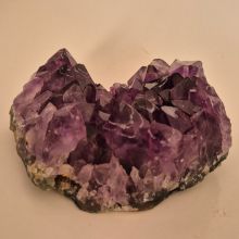 Amethyst Kerzenhalter – Edelstein-Teelichthalter, Naturstein Deko & Geschenkidee, N947