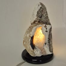 Achat-Lampe Edelsteinlampe, Naturstein-Lampe für Wohn-und Schlafräume und für Ihren Bürotisch,N164
