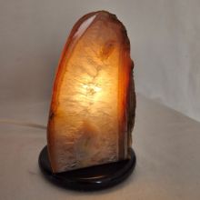 Achat-Lampe Edelsteinlampe, Naturstein-Lampe für Wohn-und Schlafräume und für Ihren Bürotisch,N208