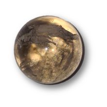 Rauchquarz Kugel klein, Edelstein Kristall Handschmeichler, ca. 23 mm Ø