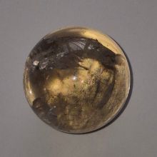 Rauchquarz Kugel klein, Edelstein Kristall Handschmeichler, ca. 23 mm Ø