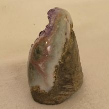 Amethyst Drusenstück-Standobjekt, aus Uruguay, rundum poliert, N149