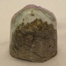 Amethyst Drusenstück-Standobjekt, aus Uruguay, rundum poliert, N149