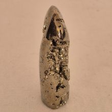 Pyrit Druse, poliertes Standobjekt mit Kristallhöhlen, Glücksbringer, Geschenk, Feng Shui Deko