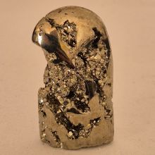 Pyrit Druse, poliertes Standobjekt mit Kristallhöhlen, Glücksbringer, Geschenk, Feng Shui Deko