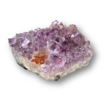Amethyst Drusenstück helle Spitzen, Edelstein-Rohstein echt aus Brasilien, N603
