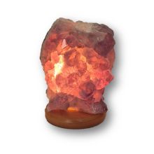 Amethyst-Lampe, Edelstein-Rohsteinlampe, helle Kristall Stein Leuchte komplett mit Elektrik, N330