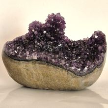 Amethystdruse tiefviolette Kristalle, einzigartiges Naturwunder & dekorativer Blickfang, N238