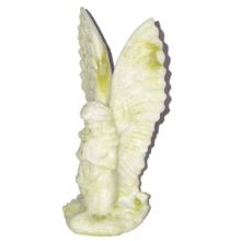 Großer Edelstein-Engel aus Calcit – Zitronengelb, Handgeschnitzt, 18 cm – Schutzengel & Deko