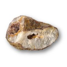 Achat-Geode stehend oder liegend, mit offener Höhle, Natur belassener Stein, N160