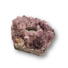 Echter Amethyst Naturstein mit wunderschöner, violetter Kristallstruktur, Kerzenhalter N119