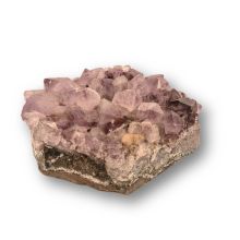 Echter Amethyst Naturstein mit wunderschöner, violetter Kristallstruktur, Kerzenhalter N119