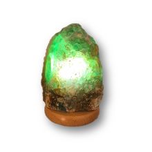 Fluorit Edelstein Lampe, dekorative Rohsteinlampe, Echte Naturstein Leuchte aus Fluorit, N322