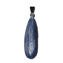 Kyanit Anhänger aus 925 Silber – Blauer Cyanit Edelstein Kettenanhänger – Handgefertigter Halsschmuck, N528