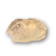 Bergkristall Naturspitze beleuchtet mit einer Teelicht Kerze, Echter unbehandelter Kristall Natur belassen, Teelichthalter N109
