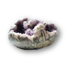 Amethyst-Schale mit violetten Kristallhöhlen – außergewöhnliche Geode, ein Naturunikat, Edelstein-Dekoration und Sammlerstück