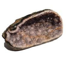 Amethyst kleine Geode, Natur belassen, helle Kristalle, Dekoration, Geschenk, N178